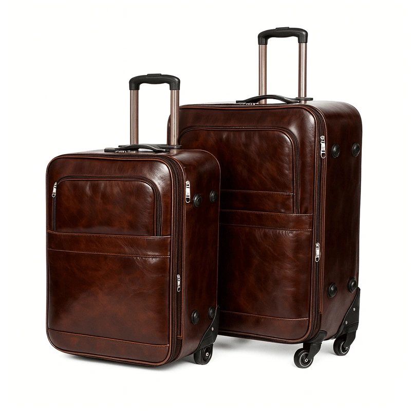 Custom Leather Suitcases