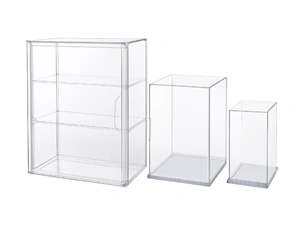 PVC display case size