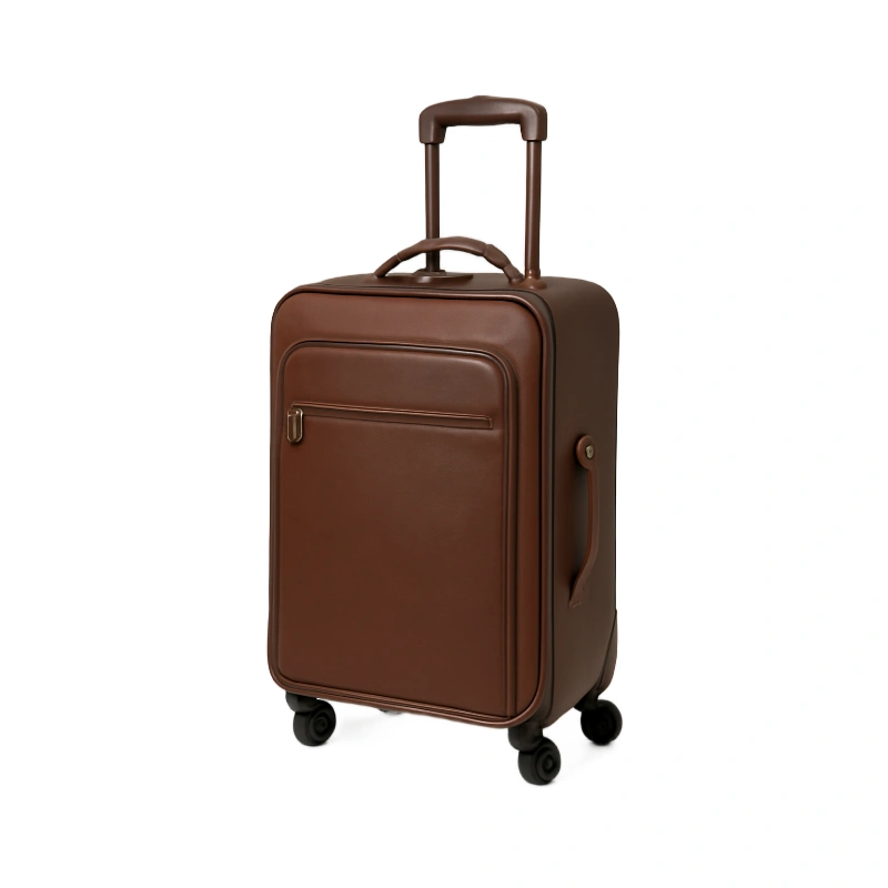 Soft Shell PU Leather Suitcase
