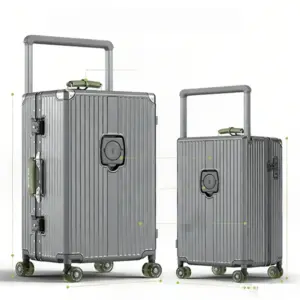 28-Inch Modern Aluminum Frame Suitcase