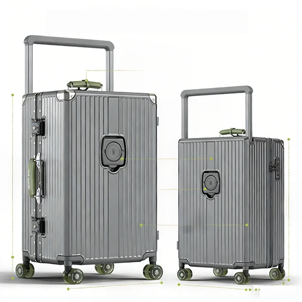 28-Inch Modern Aluminum Frame Suitcase