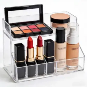 Acrylic clear makeup case