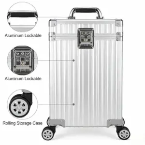 Aluminum Lockable Rolling Storage Case