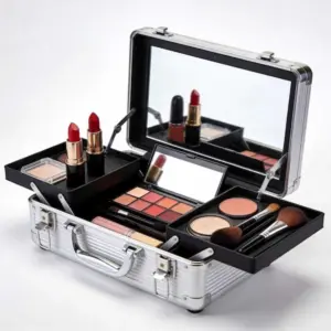 Aluminum with Trays hard makeup case