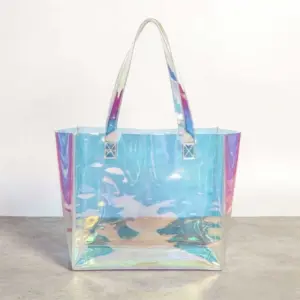 Colored PVC Jelly Shopping Tote Bag