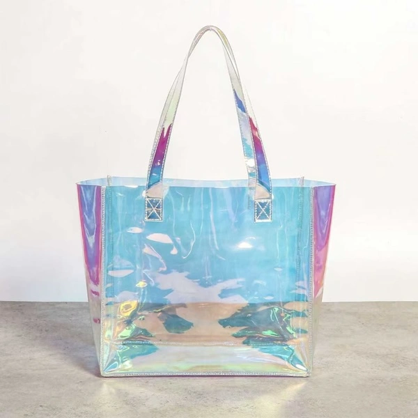 Colored PVC Jelly Shopping Tote Bag