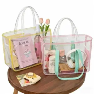 Double Handles Big PVC Jelly Bag