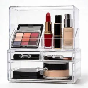 Drawers clear makeup case