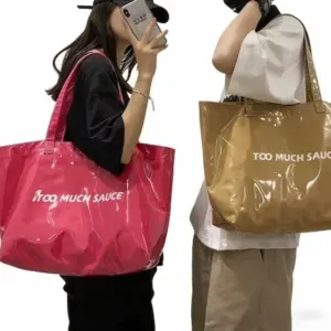 Korean Letter Big PVC Jelly Bag