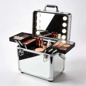 Large Mirror Bucket Vanity Cases