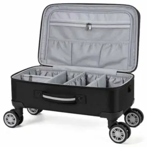 Large-sized Nylon Rolling Trolley Organizer Case