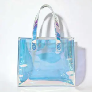 Metal Ring Handle PVC Jelly Handle Bag