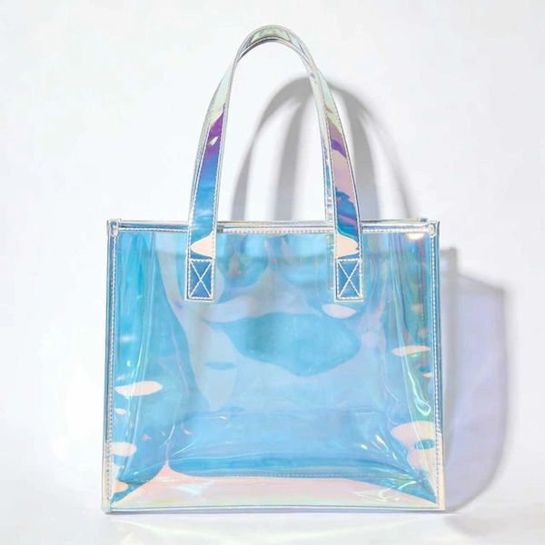 Metal Ring Handle PVC Jelly Handle Bag