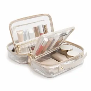 PET Transparent Multi-layer Clear Makeup Case