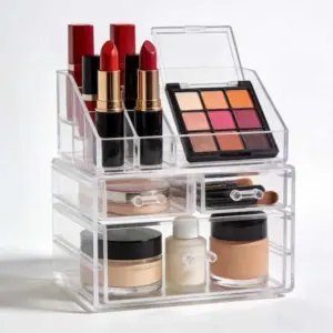 PET Transparent Multi-layer clear makeup case