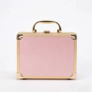 PInk Rose Golden mini makeup case