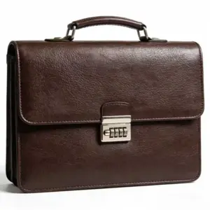 PU Leather Business Briefcase with Combination Lock