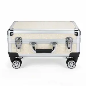 PU Leather Rolling Makeup Organizer Case