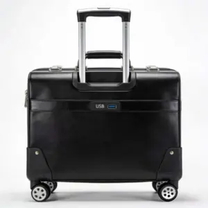 Rolling Briefcase with USB Charging Port
