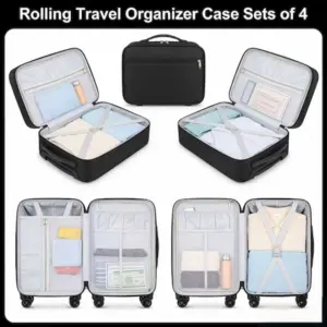 Rolling Travel Organizer Case Sets of 4