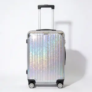 Shinning PC Bling Bling holographic luggage