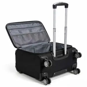 Top-opening Nylon Rolling Trolley Organizer Case