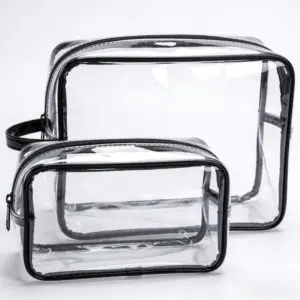 Two-piece Waterproof PVC Jelly Makeup Bag