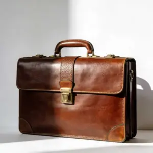 Vintage Style Luxury Leather Briefcase