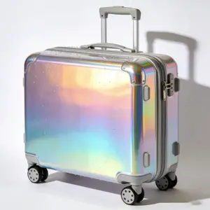Water Repellent holographic luggage