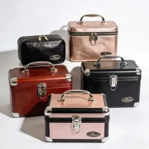 Waterproof Leather makeup case set