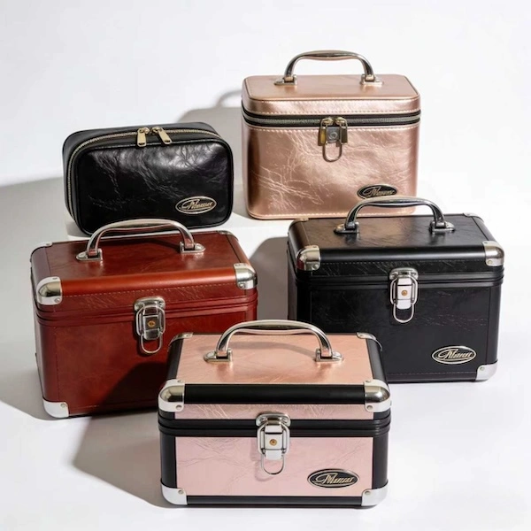 Waterproof Leather makeup case set