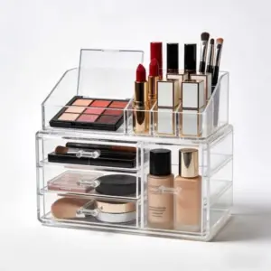 large acrylic makeup case