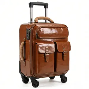 leather carry on luggage