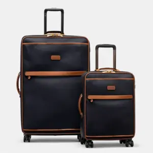 leather suitcase with wheels