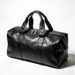 mens leather duffle bag