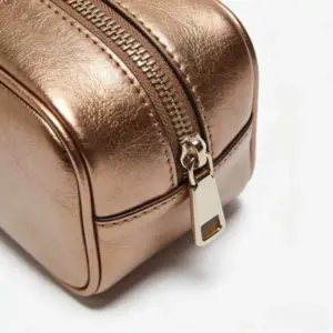 small leather luggage bag