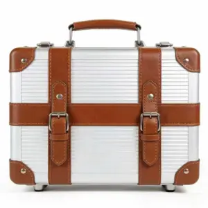 Leather Trim Hard-Shell Tool Case