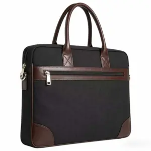 Premium Waterproof Leather-Trim Briefcase