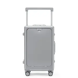 Aluminum Frame Front-open Spinner Luggage