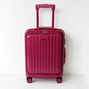 Front Opening Aluminum Magnesium Alloy Carry-On Suitcase