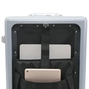 Front-opening Carry-On Suitcase with Laptop Compartment