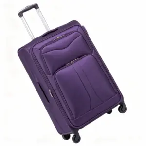 Large Soft-shell Checked Suitcase