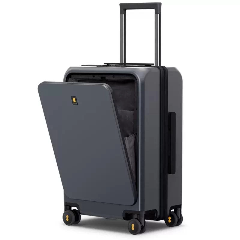 Premium Leather Trim Business Carry-on Luggage