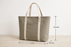 tote bag size